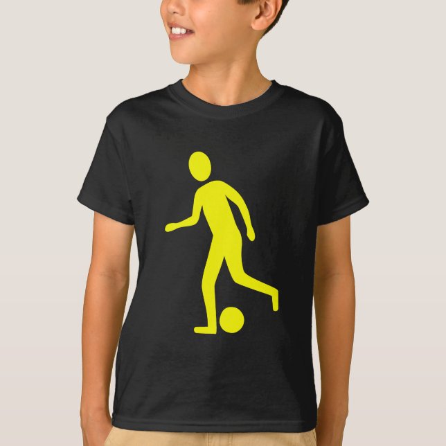 Camiseta Jogador de futebol - Amarelo (Frente)