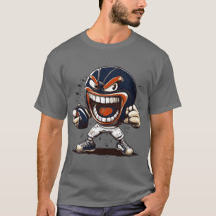 Camiseta Jogador de Futebol Americano Engraçado do Chicago