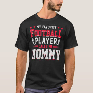 Camiseta Jogador de futebol americano fã de esporte jogador