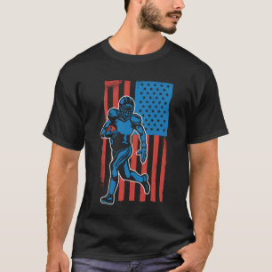 Camiseta Jogador de Futebol Americano Grunge Vintage F Amer