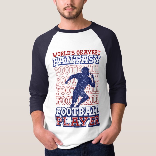 Camiseta Jogador de futebol americano Okayest Colors (Frente)