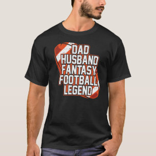 Camiseta Jogador de futebol americano Pai Husband Fantasy F