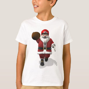 Camiseta Jogador de futebol americano Santa Claus