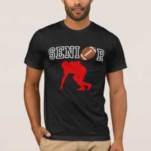 Camiseta Jogador de Futebol Americano Sênior com Silhueta V