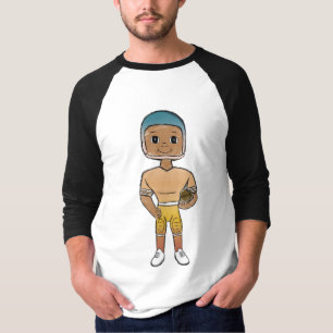 Camiseta jogador de futebol arco-íris retrô vintage ombre