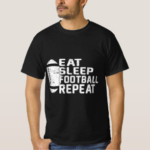 Camiseta Jogador de futebol come no sono futebol repete amo