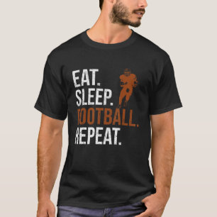 Camiseta Jogador de futebol come no sono futebol repete amo