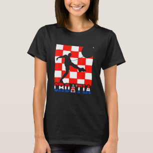 Camiseta Jogador de futebol croata Orgulho da Croácia Bande