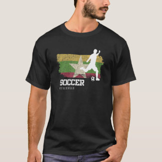 Camiseta Jogador de futebol da Equipe de futebol de Myanmar