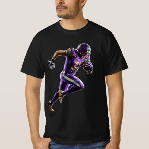 Camiseta Jogador de futebol da Pixel Art Silhouette