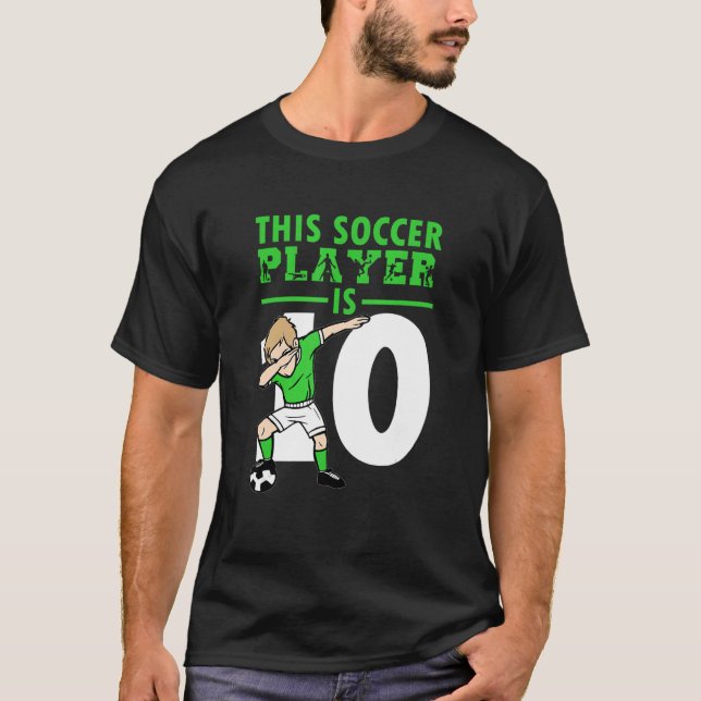 Camiseta Jogador de futebol de 10 anos de idade Co. (Frente)
