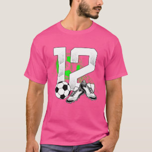 Camiseta Jogador de futebol de 12 Birthday, 12 anos