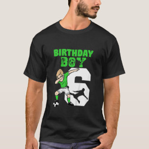 Camiseta Jogador de futebol de 6 anos de idade, jogador de 