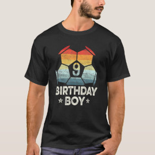 Camiseta Jogador de futebol de 9 anos 9 anos Aniversário No