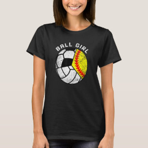 Camiseta Jogador de futebol de bola de futebol de bola