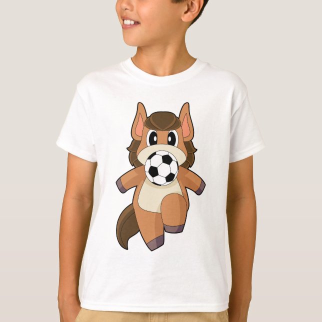 Camiseta Jogador de futebol de cavalos (Frente)