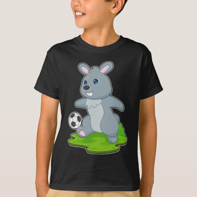 Camiseta Jogador de futebol de coelho Futebol (Frente)