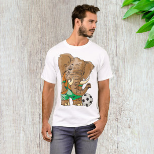 Camiseta Jogador de futebol de elefante - Animal de esporte
