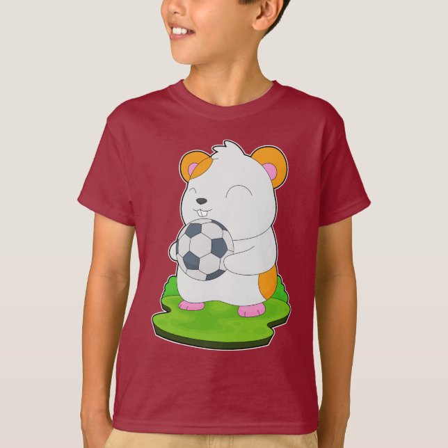 Camiseta Jogador de futebol de Hamster (Frente)