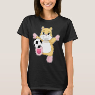 Camiseta Jogador de futebol de hamster Esportes