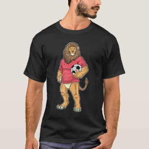 Camiseta Jogador de futebol de Leão Futebol Esportes