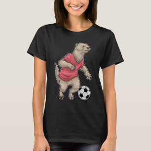 Camiseta Jogador de futebol de lontra Futebol Esportes