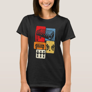 Camiseta Jogador de Futebol de Mesa Retro Futebol de Mesa p