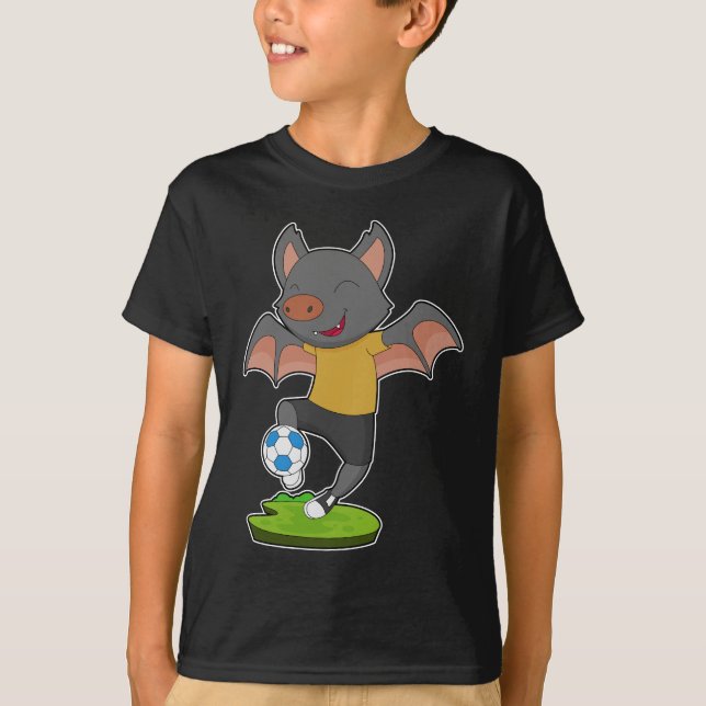 Camiseta Jogador de futebol de morcego Futebol (Frente)