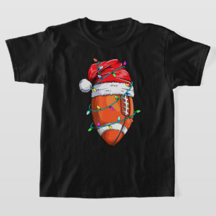 Camiseta Jogador de Futebol de Natal Chapéu do Papai Noel