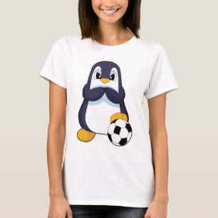 Camiseta Jogador de futebol de pinguim Futebol Esportes