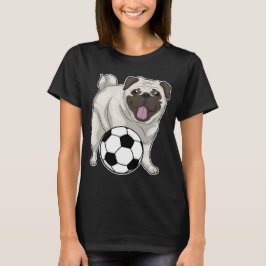 Camiseta Jogador de futebol de Pug
