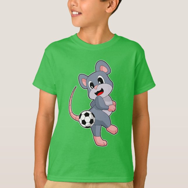 Camiseta Jogador de futebol de rato (Frente)