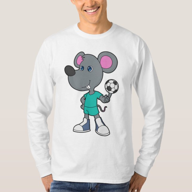 Camiseta Jogador de futebol de rato (Frente)