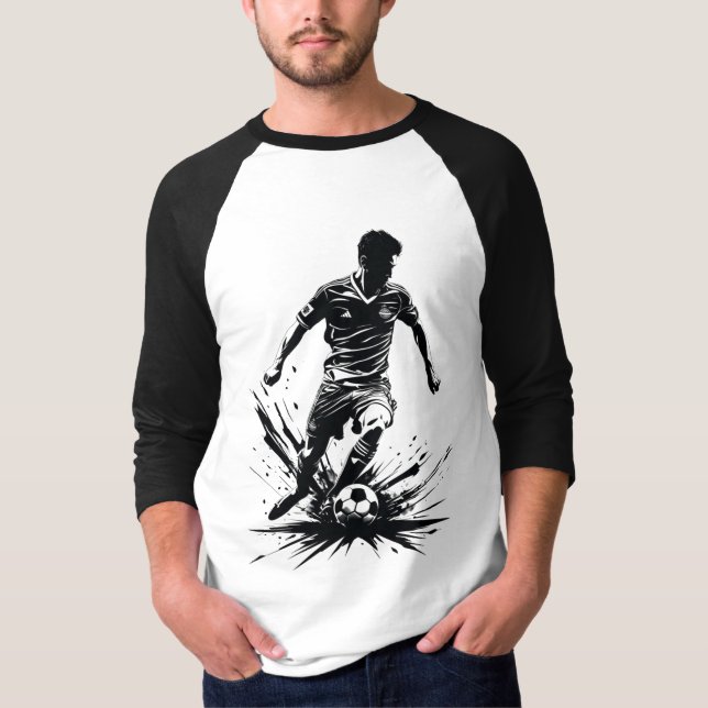 Camiseta Jogador de Futebol Dinâmico (Frente)