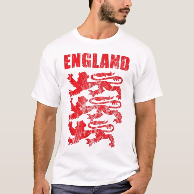 Camiseta Jogador de futebol do England Red Lion Outfit (Frente)
