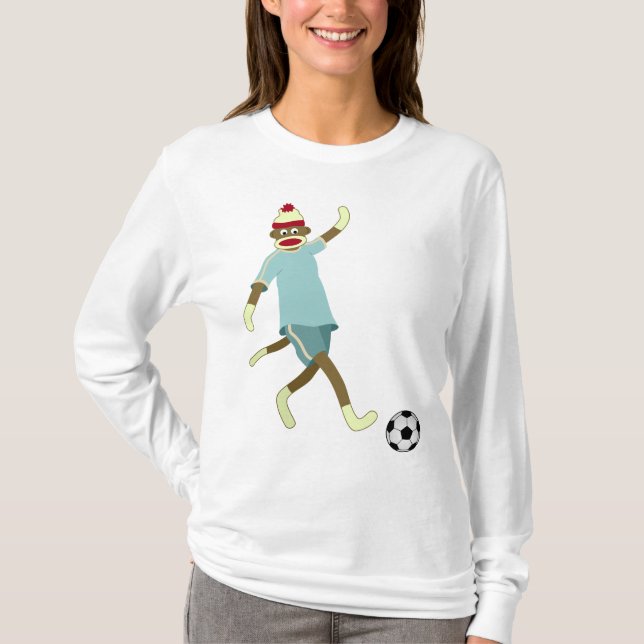 Camiseta Jogador de futebol do macaco da peúga (Frente)