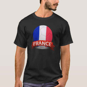 Camiseta Jogador de futebol do Orgulho do Bandeira da Franç