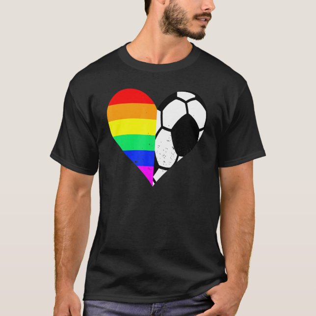 Camiseta Jogador de Futebol do Orgulho LGBT do Futebol (Frente)