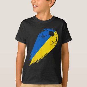 Camiseta Jogador de Futebol do Orgulho Ucrânia