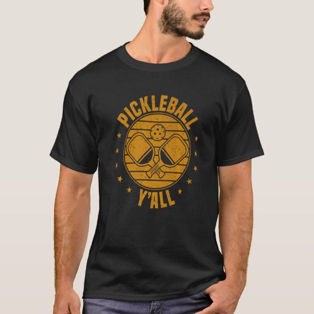 Camiseta Jogador de Futebol do Texas Pickleball Jogador de  (Frente)