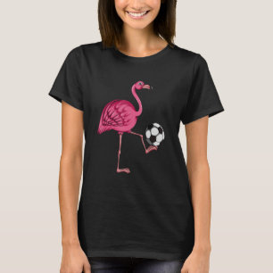 Camiseta Jogador de futebol do treinador Pink Flamingo Fute