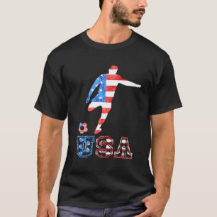 Camiseta Jogador de Futebol dos EUA Raízes Americanas Améri