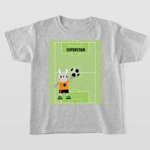 Camiseta Jogador de Futebol em um Campo