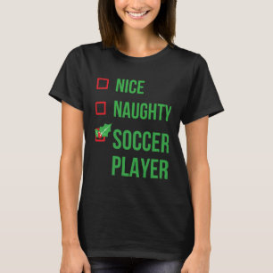 Camiseta Jogador de futebol Engraçado Pajama Natal