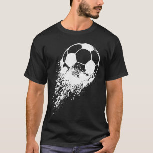 Camiseta Jogador de Futebol Esportes Vintage Homens Meninos
