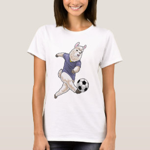 Camiseta Jogador de futebol Llama Futebol Esportes