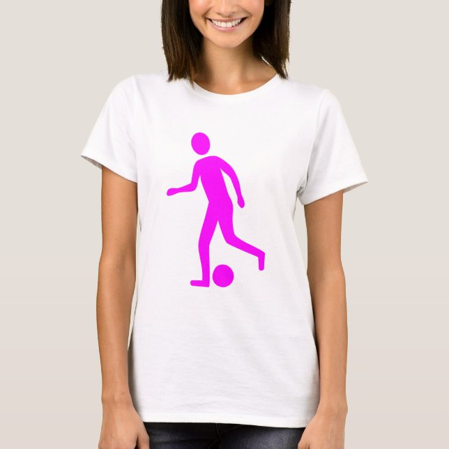 Camiseta Jogador de futebol - Magenta (Frente)
