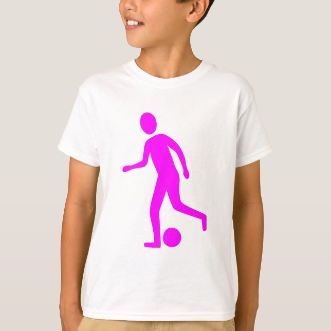 Camiseta Jogador de futebol - Magenta (Frente)