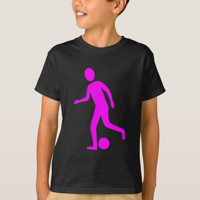 Camiseta Jogador de futebol - Magenta (Frente)