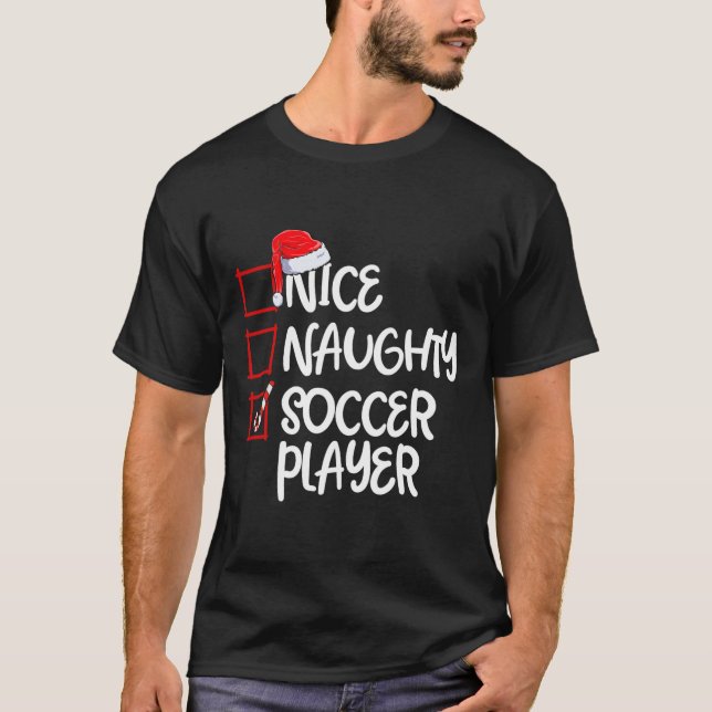 Camiseta Jogador de futebol malvado de boa diversão jogador (Frente)